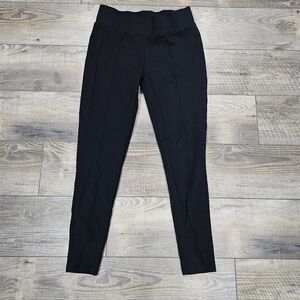 Seven 7 Womens Medium Pintuck Leggings Black Pull On 4 Way Stretch
